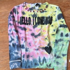 Multicolor Tie-Dye Long Sleeve Tee